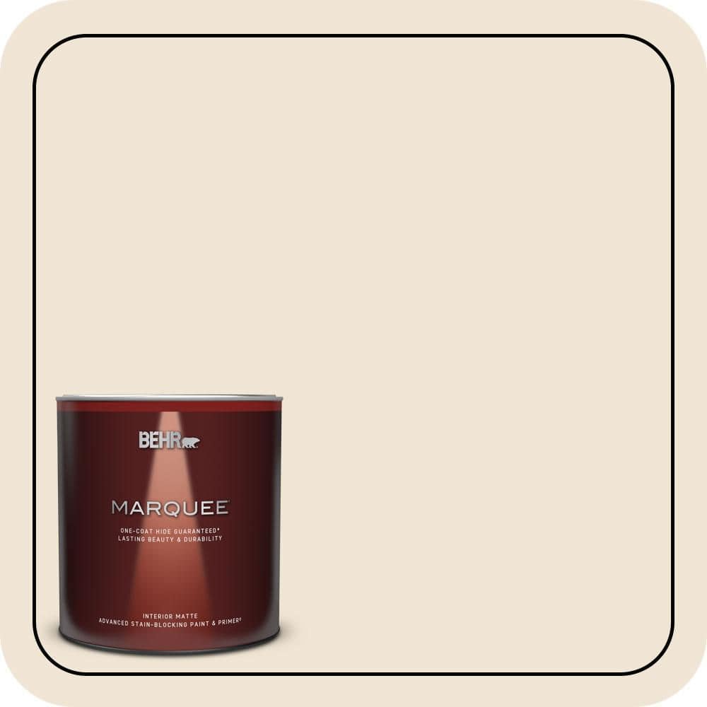 BEHR MARQUEE 1 qt. #N290-1 Original White Matte Interior Paint & Primer