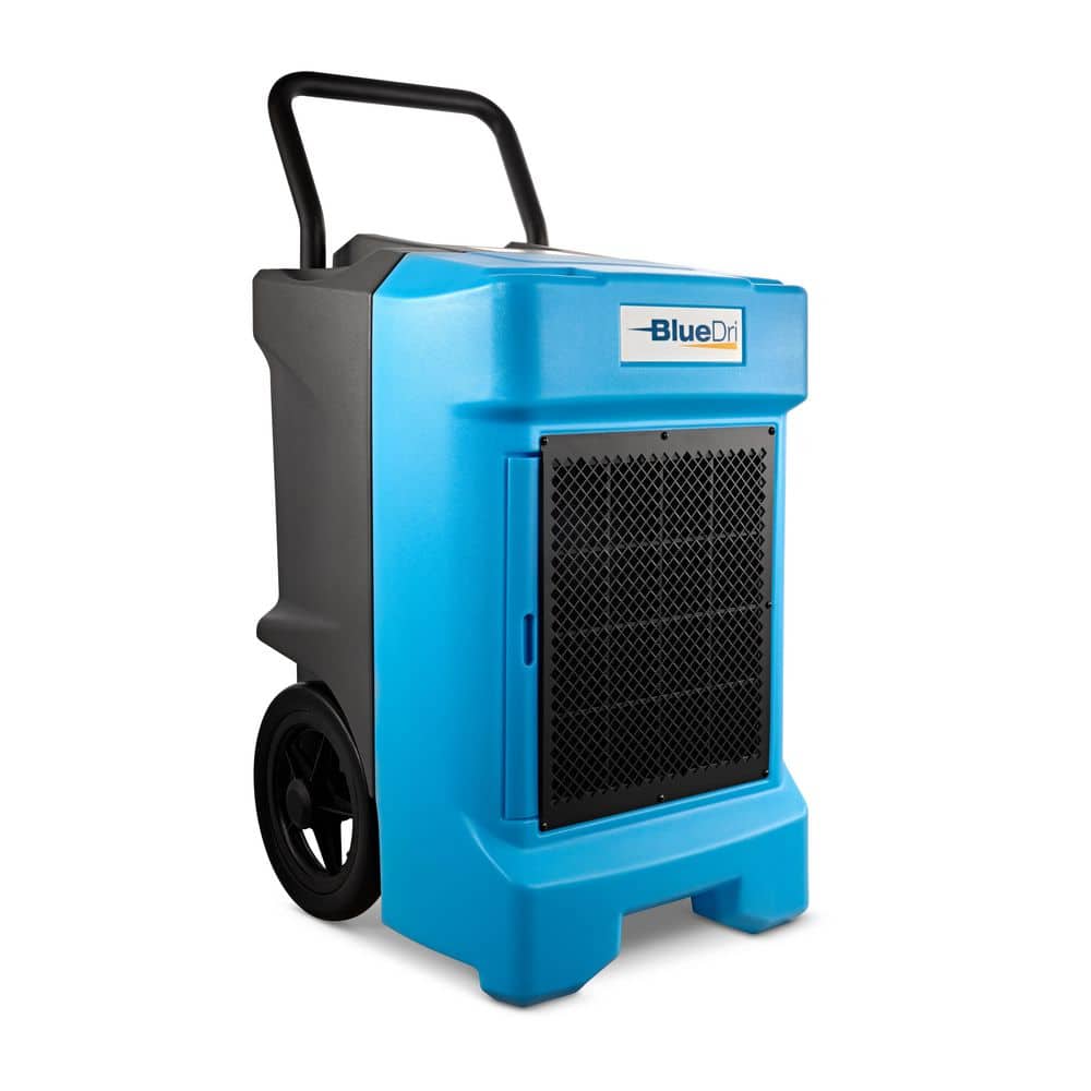 BlueDri 225-Pint Commercial Dehumidifier in Blue for Water Damage Restoration Mold Remediation (2)