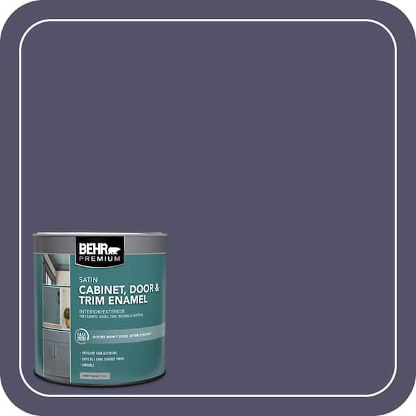 BEHR PREMIUM 1 qt. #S560-7 Lap of Luxury Satin Enamel Interior/Exterior Cabinet, Door & Trim Paint (2)