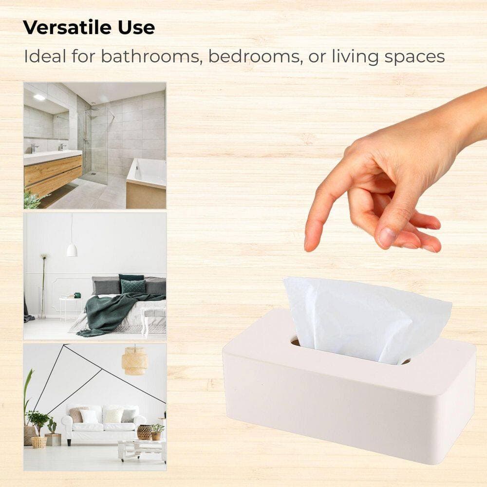 EVIDECO French home goods Japandi Free Standing Tissue Box Cover Tissue Holder with Magnetic Lid Beige (2)