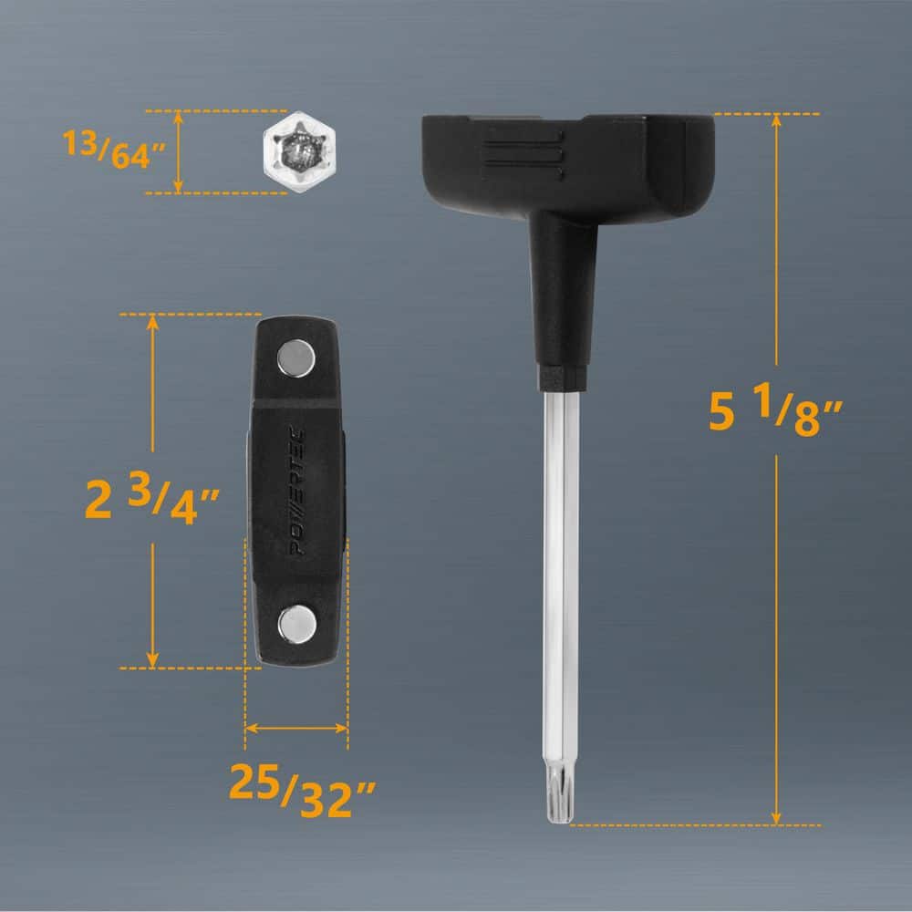 ‎POWERTEC T Wrench for T30 Torx Type Screws, Replacement for DeWalt 5140067-13-Planer Wrench, Fits DeWalt DW735/Delta 22-590 (3PK) (3)