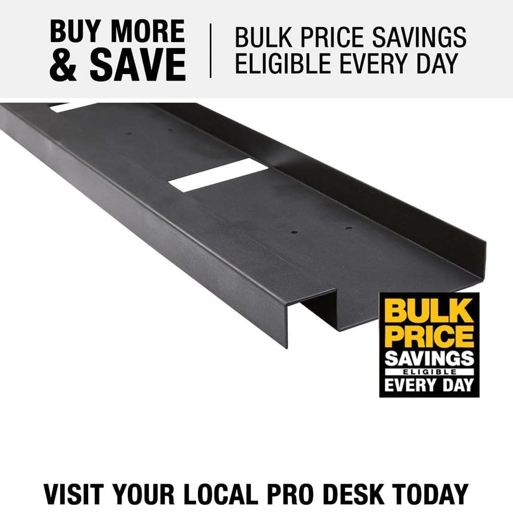FORTRESS Evolution 2 in. x 8 in. x 12 ft. S-Ledger 16 in. O.C. Steel Black Deck Framing (2)