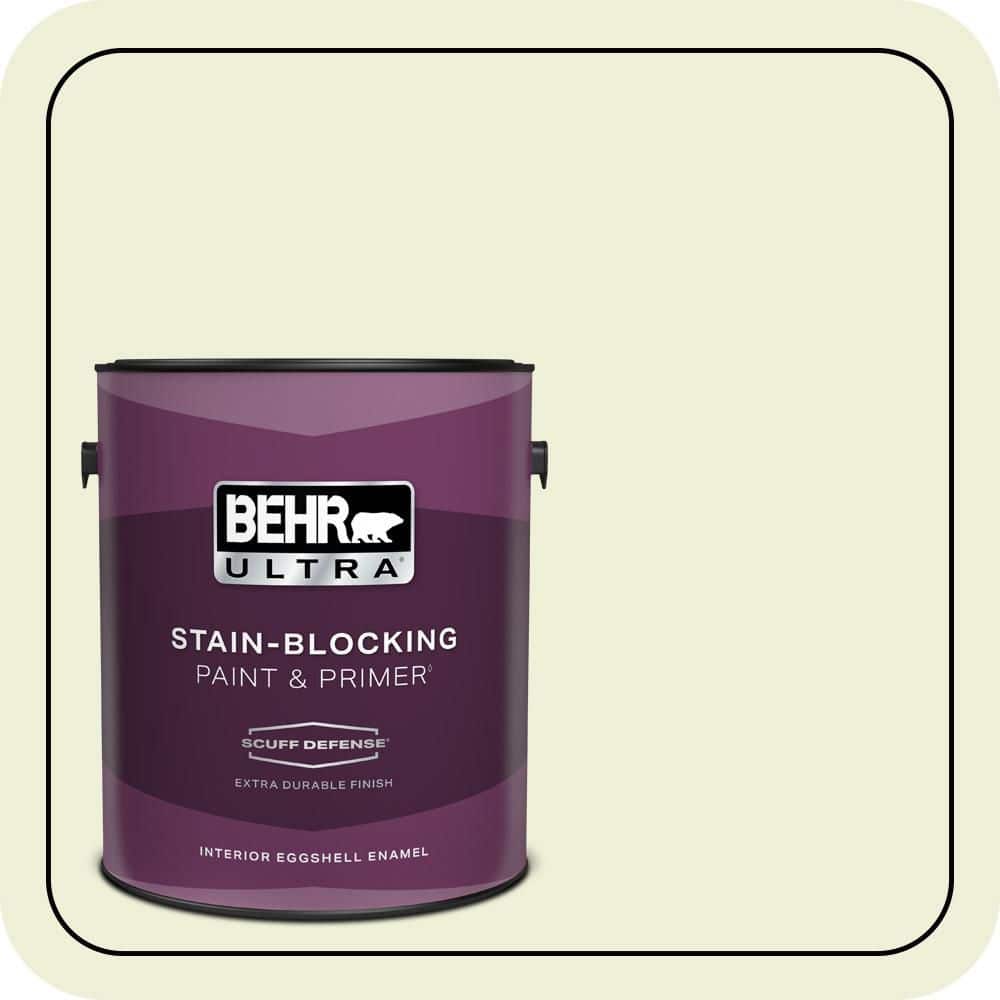 BEHR ULTRA 1 gal. #P360-1 Budding Leaf Extra Durable Eggshell Enamel Interior Paint & Primer