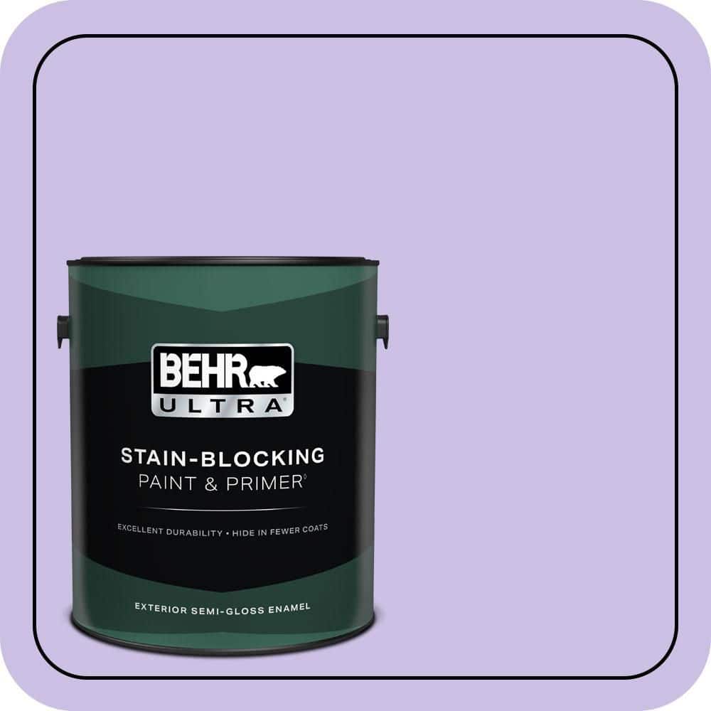 BEHR ULTRA 1 gal. #P560-3 Party Hat Semi-Gloss Enamel Exterior Paint & Primer