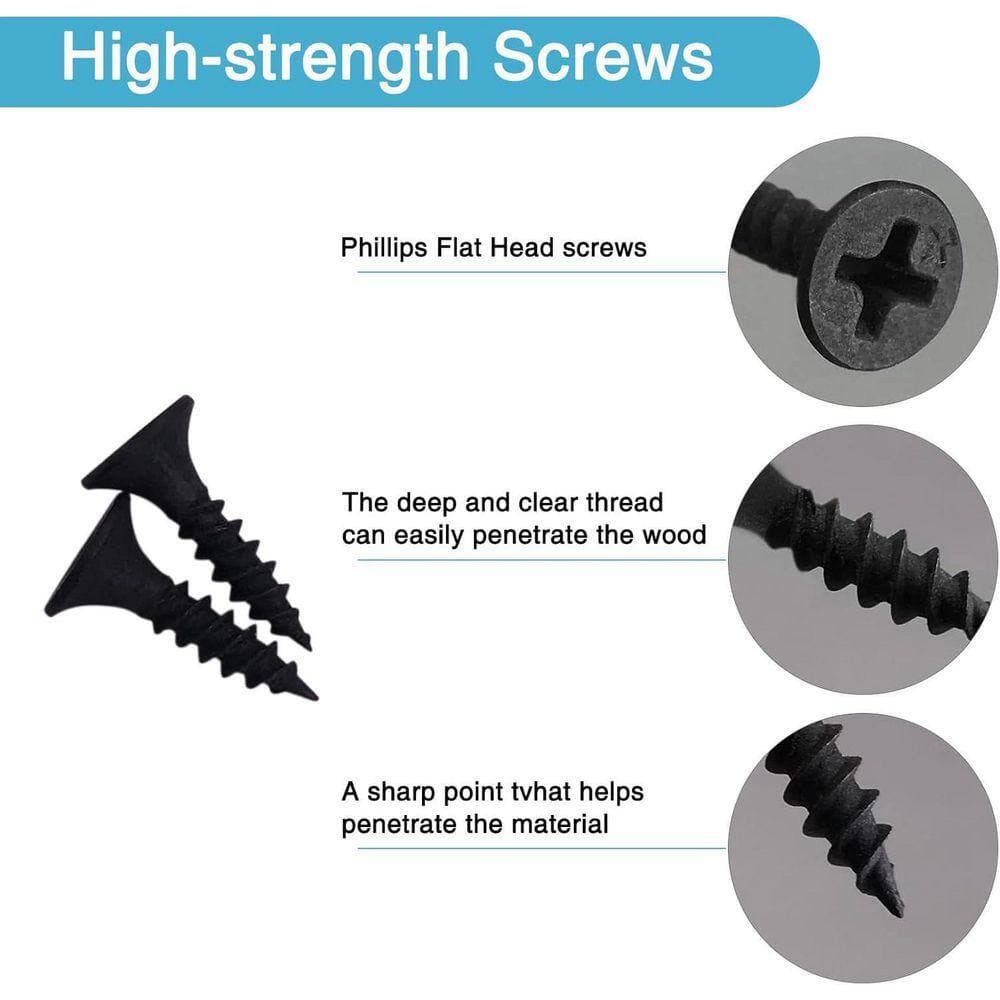 KIWDZFU 3.11 x 1.57 Inch 0.07-Guage Stainless Steel Flat Mending Plate with Holes for Wood Fixing 6-Pack with 36 Screws (3)