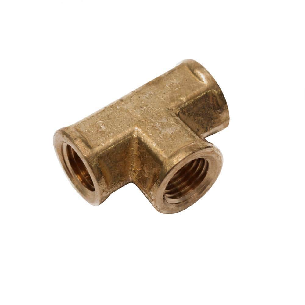 LTWFITTING 1/4 in. FIP Brass Pipe Tee Fitting (5-Pack)