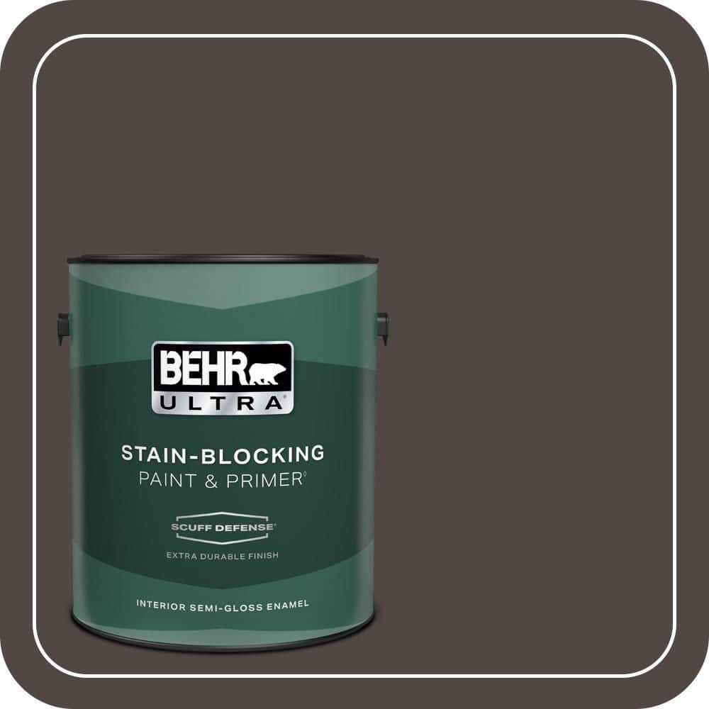 BEHR ULTRA 1 gal. #T12-13 Tribal Drum Extra Durable Semi-Gloss Enamel Interior Paint & Primer