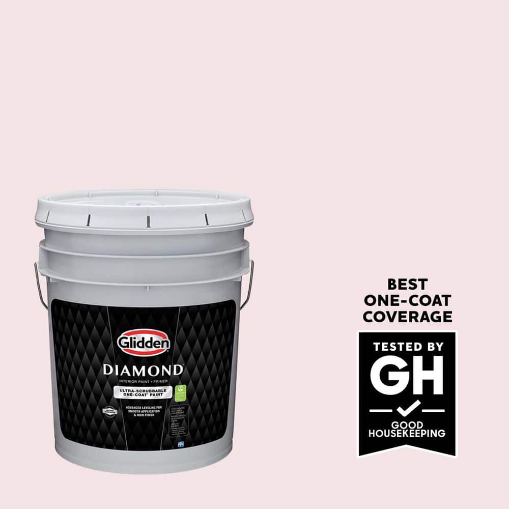 Glidden Diamond 5 gal. PPG1184-1 Gaiety Satin Interior Paint with Primer