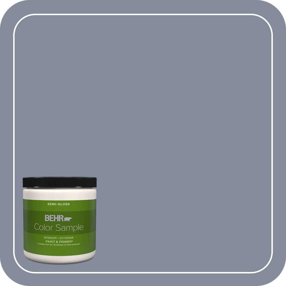 BEHR PREMIUM PLUS 8 oz. #MQ5-12 Applause Please Semi-Gloss Interior/Exterior Paint & Primer Color Sample