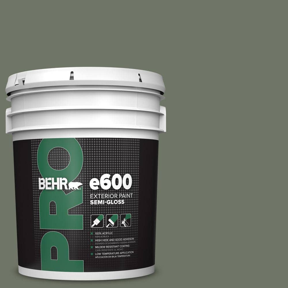 BEHR PRO 5 gal. #BXC-72 Evergreen Trail Semi-Gloss Exterior Paint