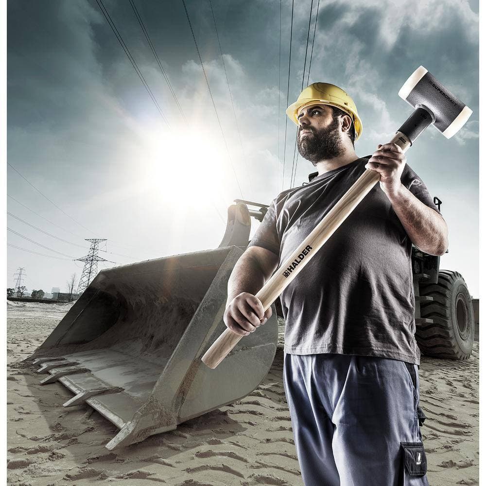 Supercraft 10 lb. Dead-Blow Sledgehammer with Hickory Handle and Replaceable Nylon Face Inserts (3)