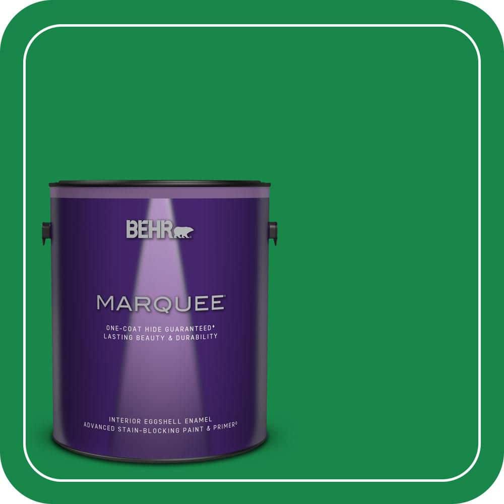 BEHR MARQUEE 1 gal. #460B-6 Chlorophyll Eggshell Enamel Interior Paint & Primer
