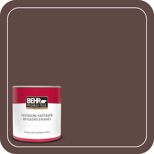 BEHR PREMIUM PLUS #710B-7 Rich Mahogany Enamel Low Odor & Primer (3)