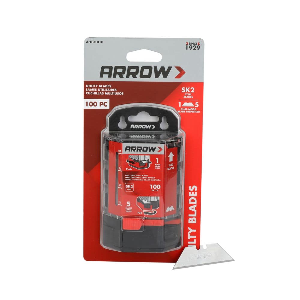 Arrow Fastener Utility Blades 100-Pack (Normal SK2) (1)