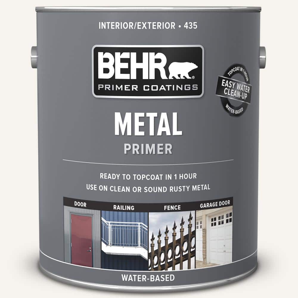 BEHR 1 gal. White Interior/Exterior Metal Primer