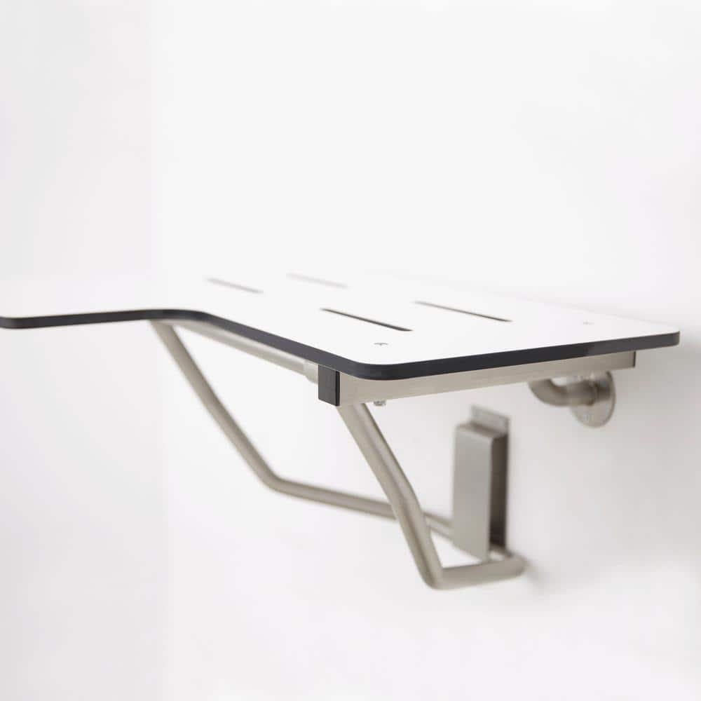 SEACHROME 26 in. x 22.5 in. Reversible Folding Transfer Tub/Shower Seat in White, ADA Compliant (2)