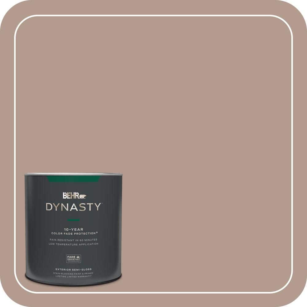 BEHR DYNASTY 1 qt. #PPU5-15 Postmodern Mauve Semi-Gloss Enamel Exterior Stain-Blocking Paint & Primer