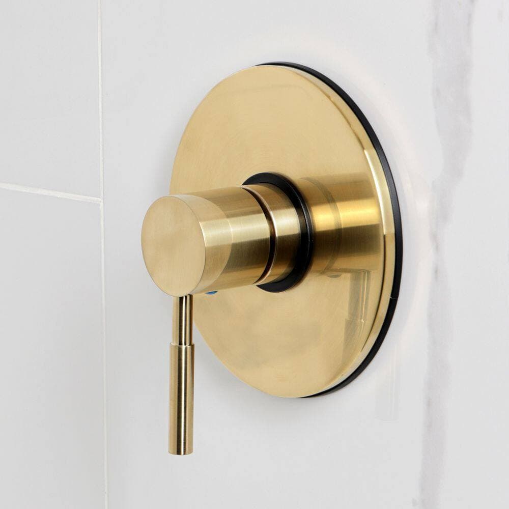 Kingston Brass Concord 1-Handle 1-Spray Tub and Shower Faucet 1.8 GPM in Brushed Brass (3)