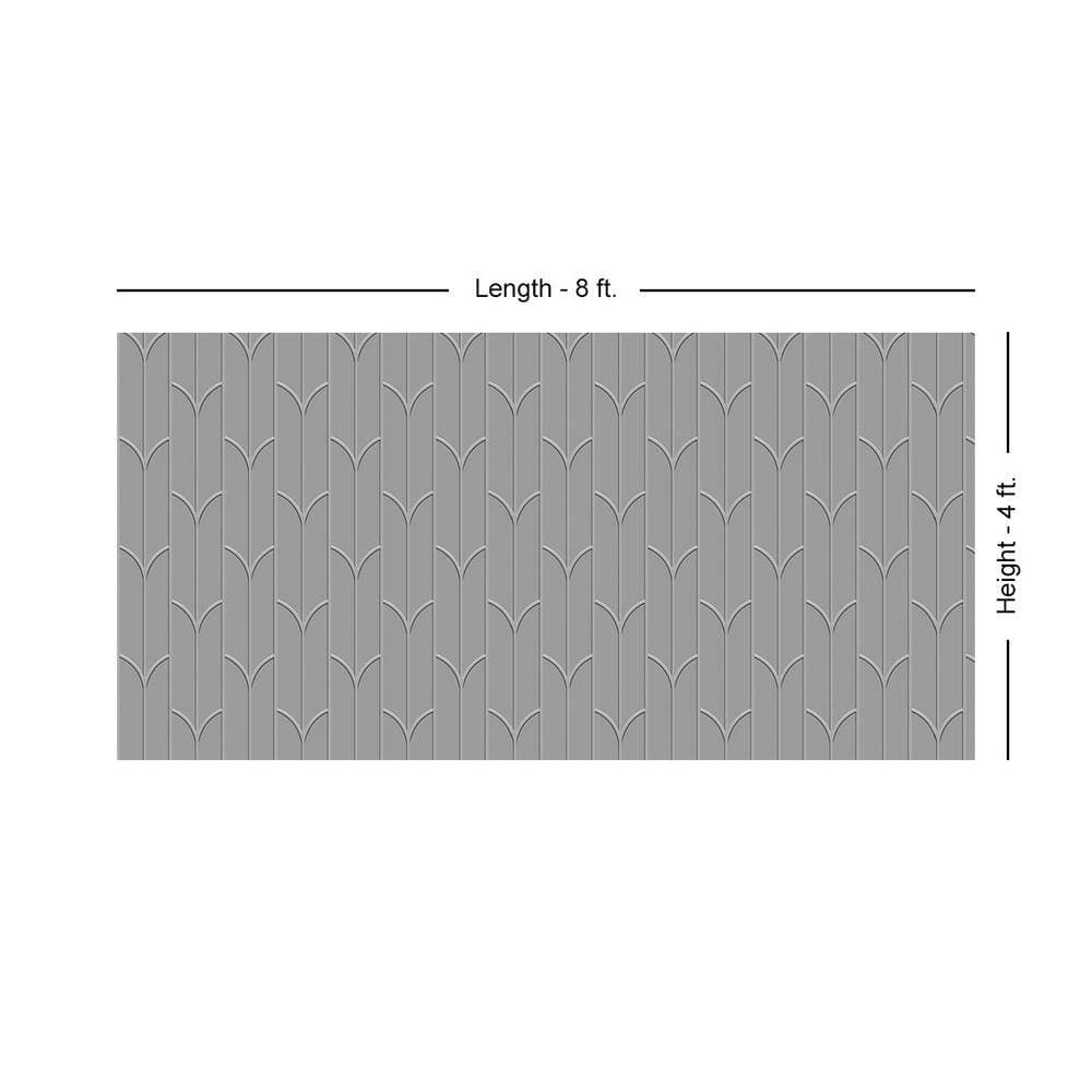FROM PLAIN TO BEAUTIFUL IN HOURS Pandora Gloss White Paintable 4 ft. x 8 ft. Faux Tin Glue-Up Wainscoting Panels (3-Pack) (96 sq. ft./Case) (2)
