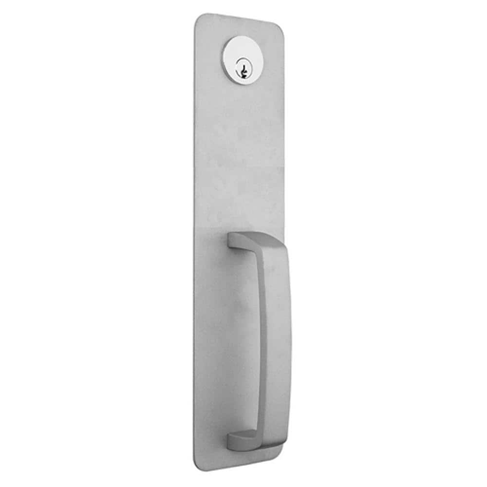 Global Door Controls Aluminum Night Latch Handleset Trim for Panic Devices