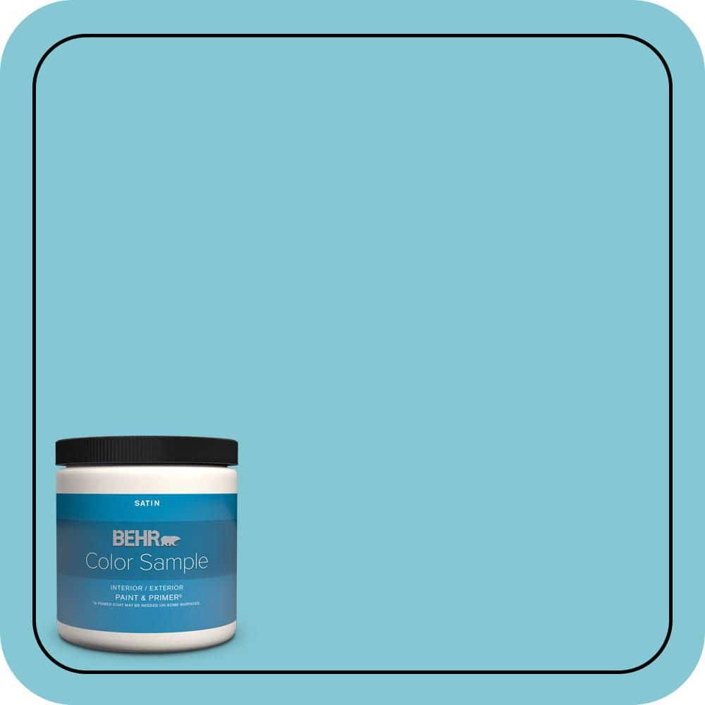 BEHR PREMIUM PLUS #MQ4-50 Not a Cloud Sight Enamel Interior/Exterior Paint & Primer Color Sample (1)