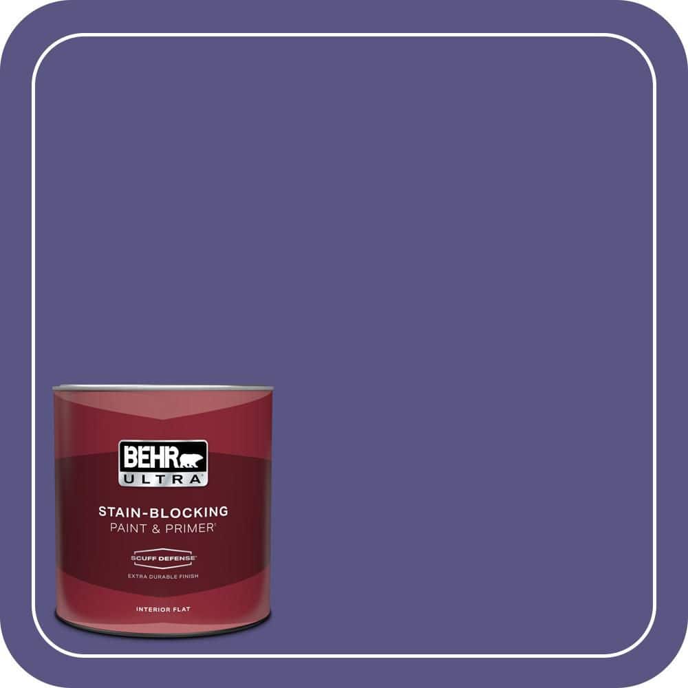 BEHR ULTRA 1 qt. #PPU16-01 Aurora Splendor Extra Durable Flat Interior Paint & Primer