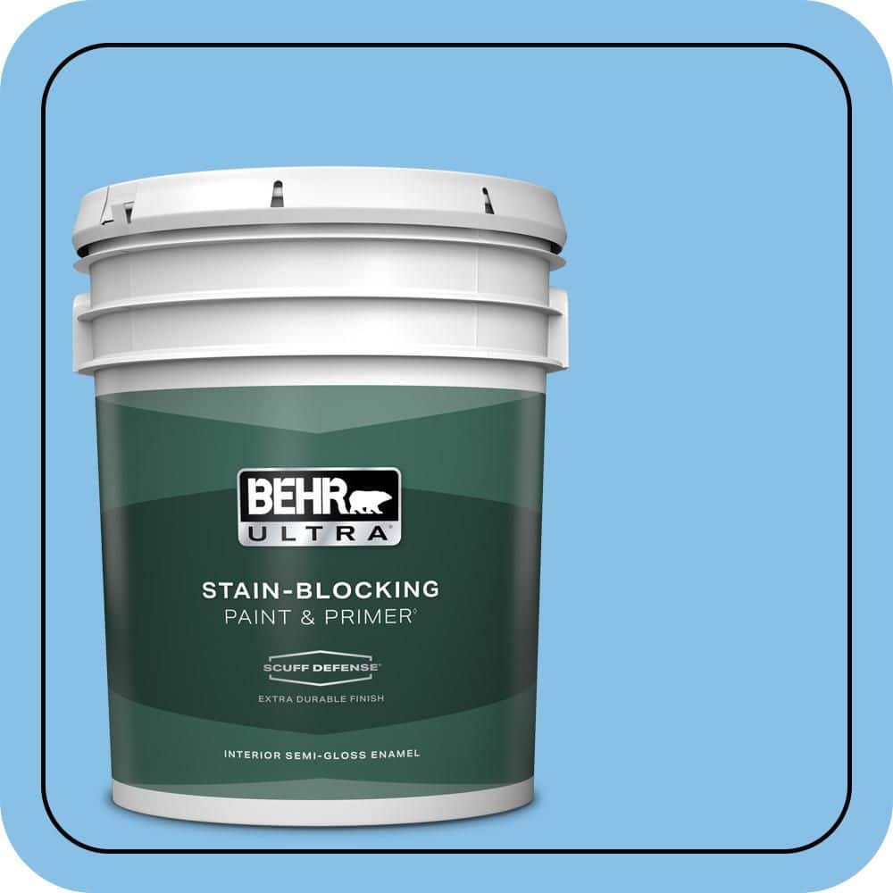 BEHR ULTRA 5 gal. #P510-3 Rhodes Extra Durable Semi-Gloss Enamel Interior Paint & Primer
