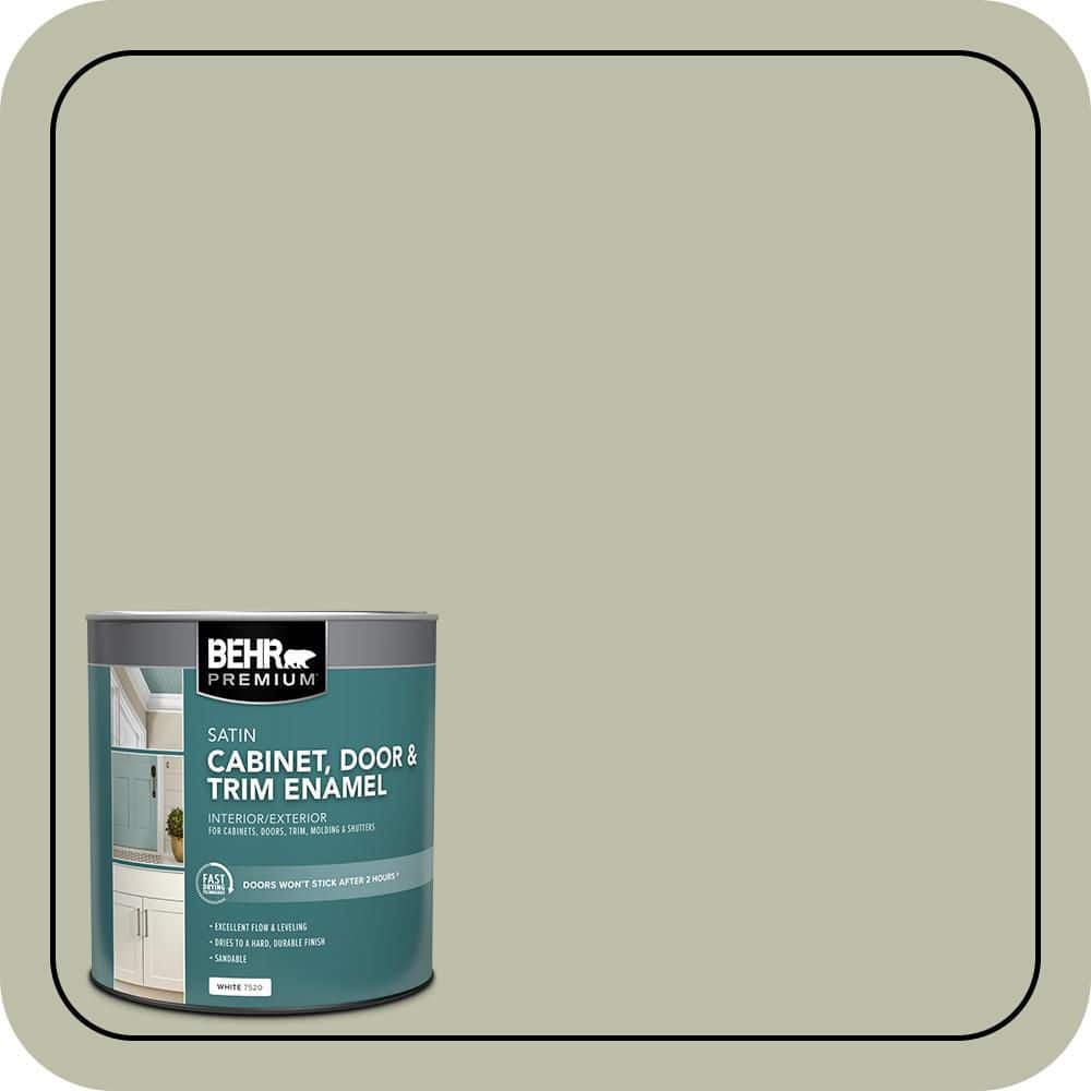 BEHR PREMIUM 1 qt. #S380-3 Urban Nature Satin Enamel Interior/Exterior Cabinet, Door & Trim Paint