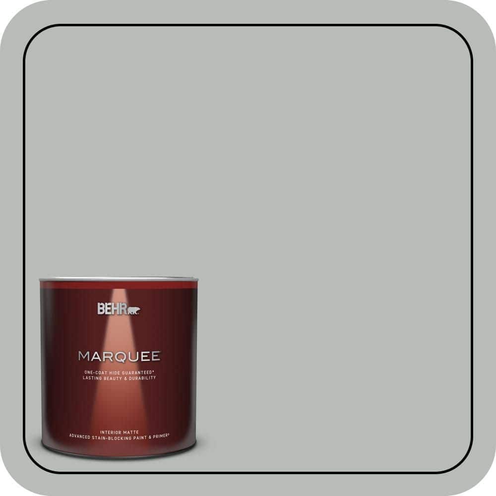 BEHR MARQUEE 1 qt. #T18-19 Quiet Time Matte Interior Paint & Primer