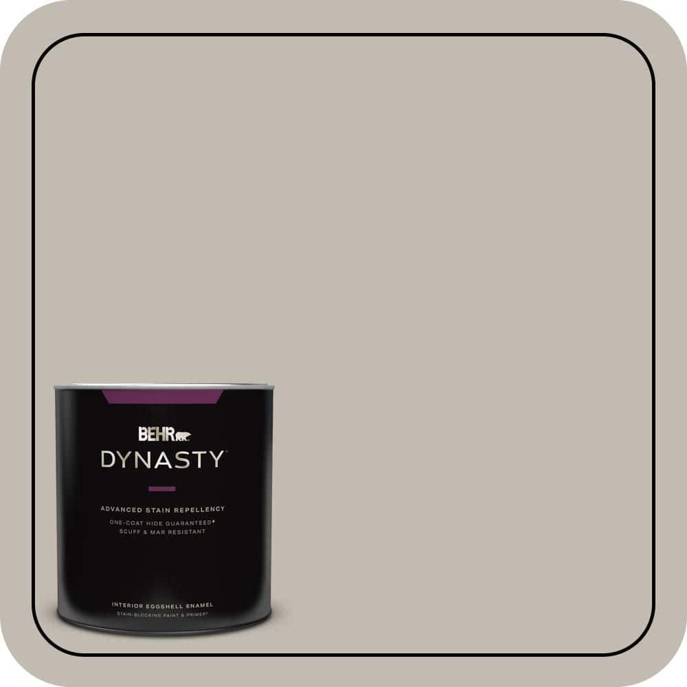 BEHR DYNASTY 1 qt. #QE-57 Warm Ash Eggshell Enamel Interior Stain-Blocking Paint & Primer