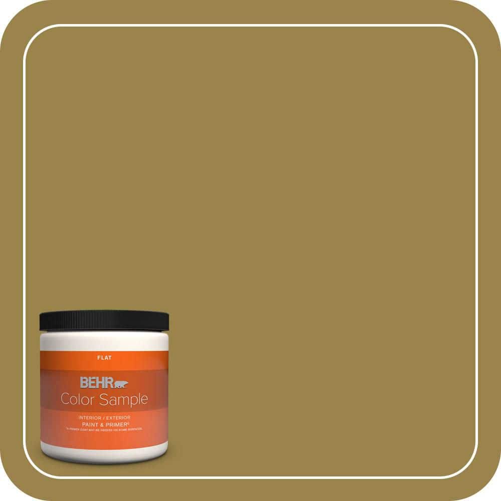 BEHR PREMIUM PLUS #T11-17 Wishing Troll Flat Interior/Exterior Paint & Primer Color Sample