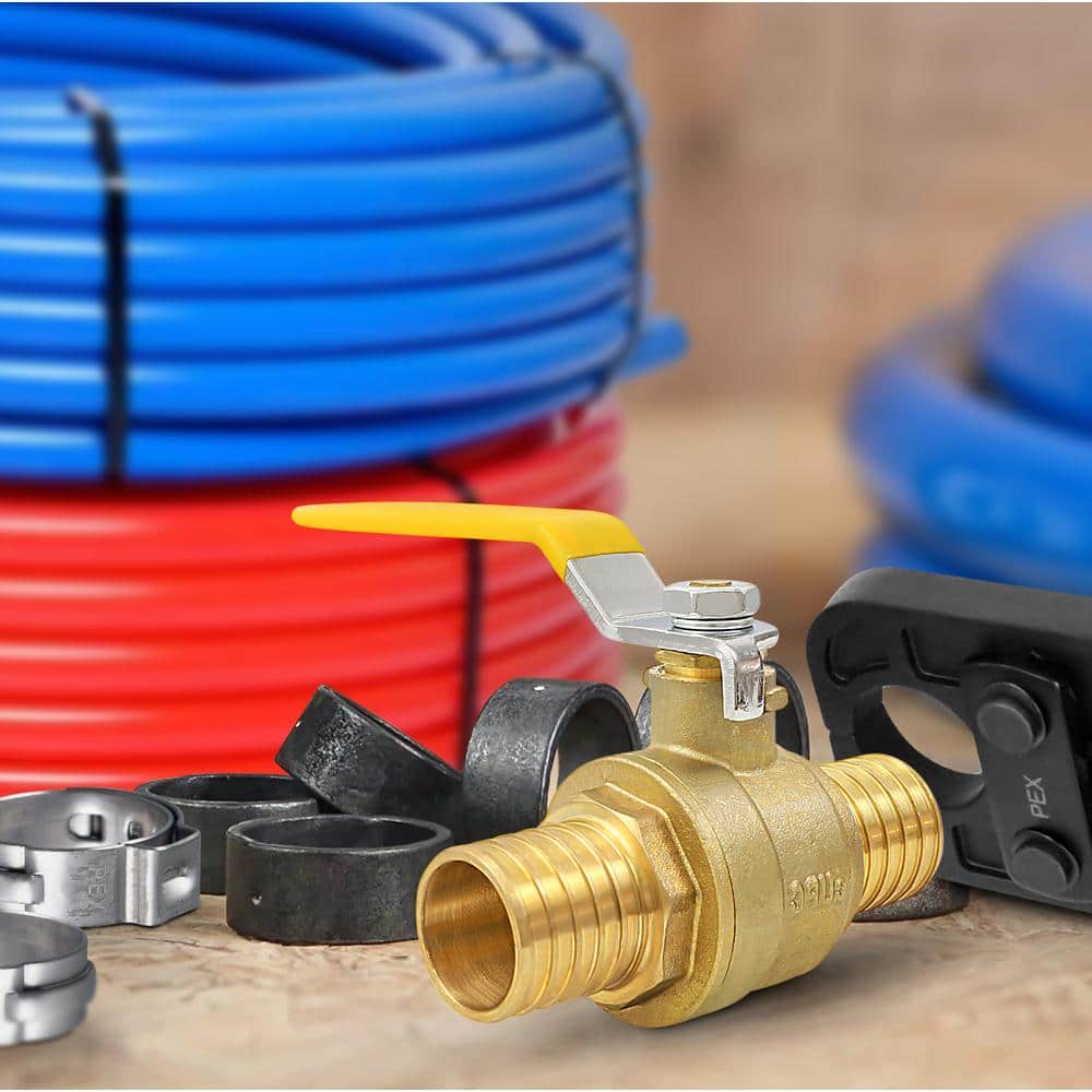 PLUMBFLEX . Full Port PEX Ball Valve Water Shut Off (2)