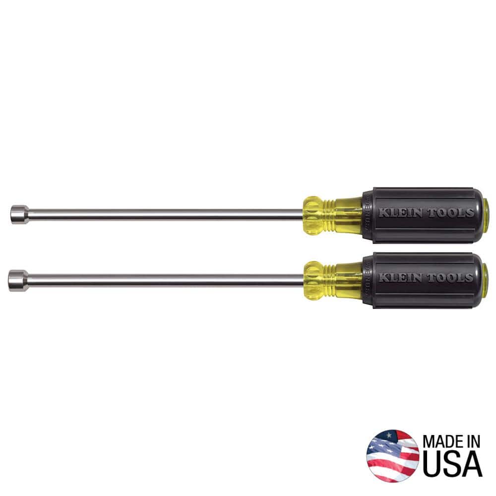 Klein Tools Nut Driver Set, Magnetic Nut Drivers, 6-Inch Shafts, 2-Piece