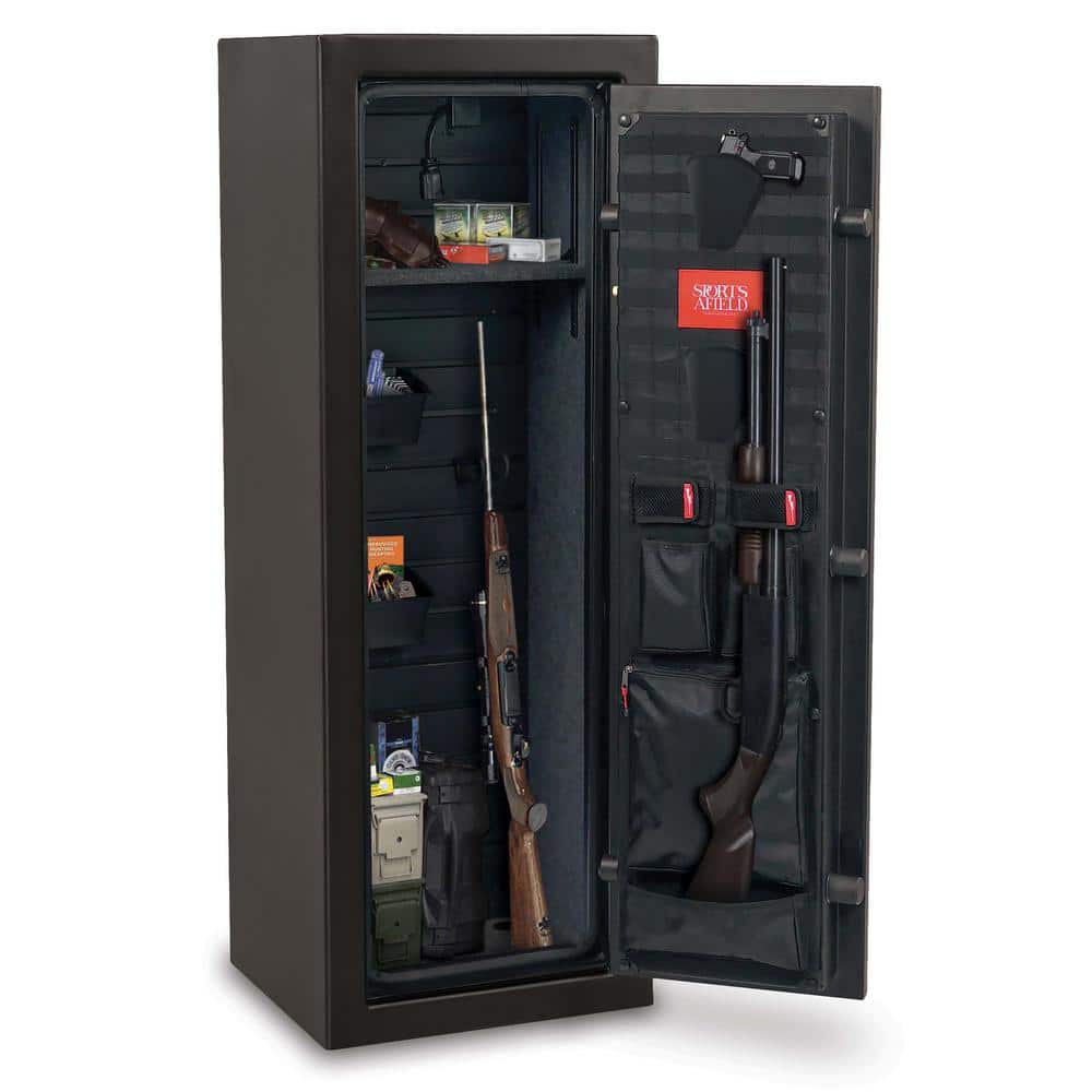 Sports Afield Tactical LZ 8-Gun Fireproof and Waterproof Gun Safe with Electronic Lock, Black (2)