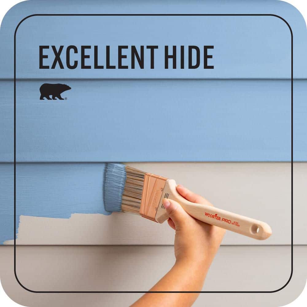 BEHR PREMIUM PLUS 1 gal. #PPU15-12 Bluebird Flat Exterior Paint & Primer (3)