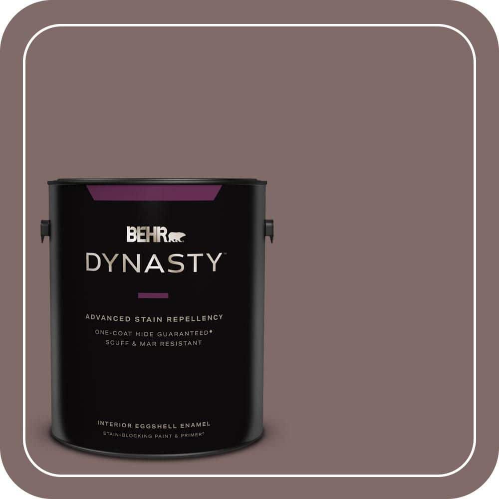 BEHR DYNASTY 1 gal. #MQ1-41 Autumn Ashes One-Coat Hide Eggshell Enamel Interior Stain-Blocking Paint & Primer
