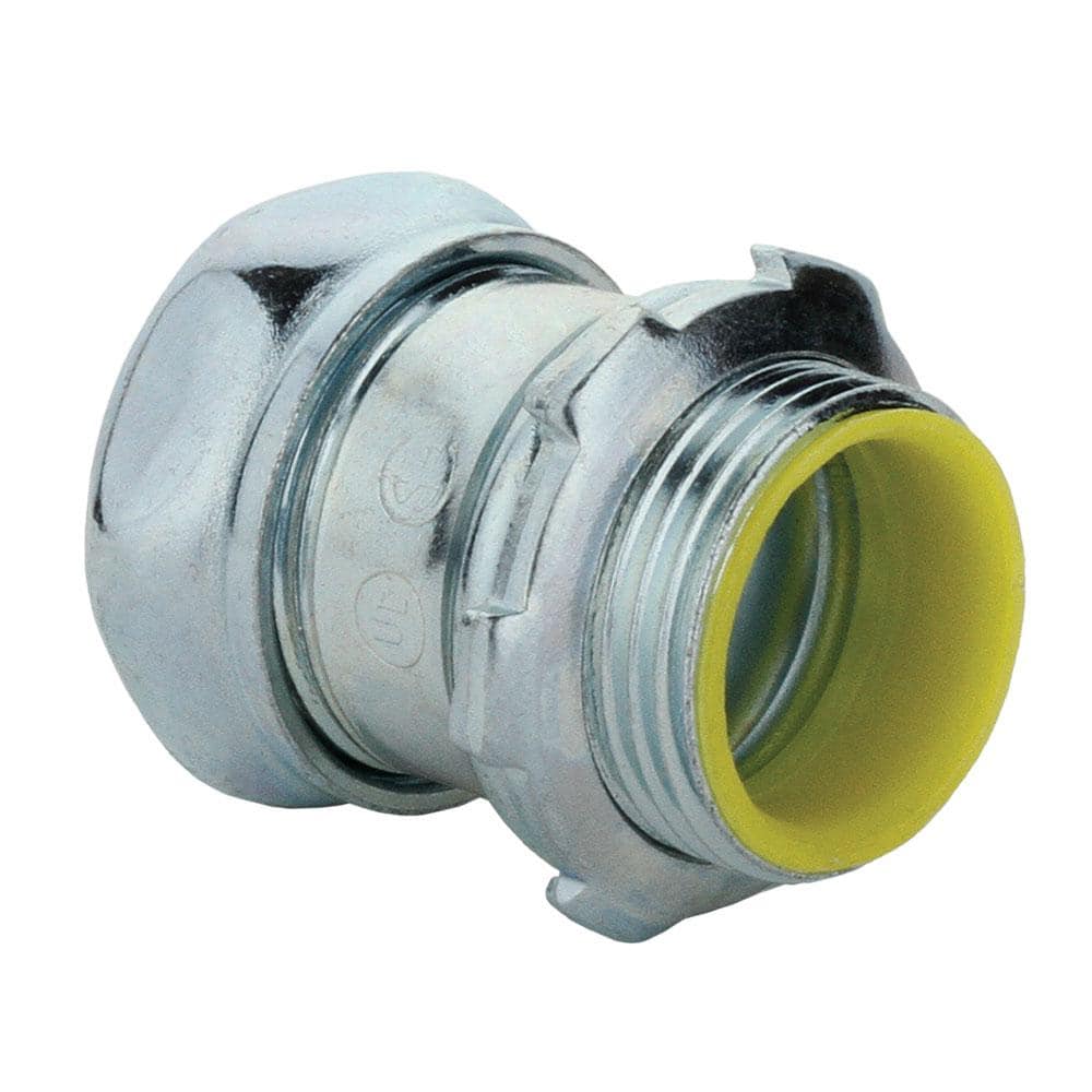 Commercial Electric 1-1/2 in. Electrical Metallic Tubing (EMT) Compression Connector with Insulated Throat (1)