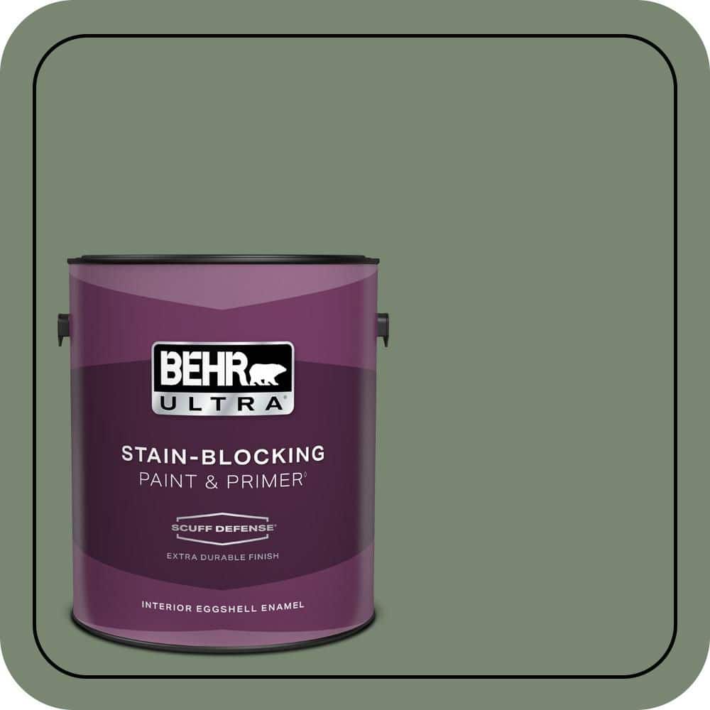 BEHR PREMIUM PLUS #440F-5 Winter Hedge Enamel Interior/Exterior Paint & Primer Color Sample (1)