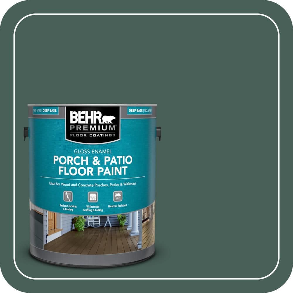 BEHR PREMIUM 1 gal. #M440-7 Rainforest Gloss Enamel Interior/Exterior Porch and Patio Floor Paint