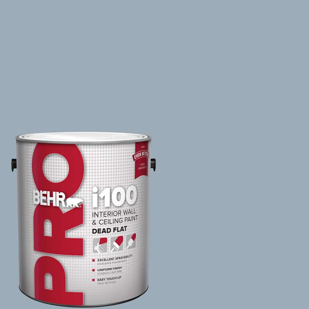 BEHR PRO 1 gal. #570F-4 Blue Willow Dead Flat Interior Paint (1)