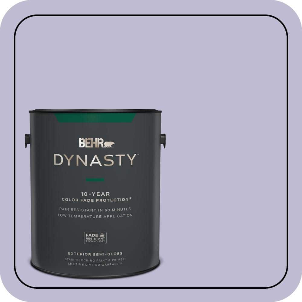 BEHR DYNASTY 1 gal. #640C-3 Twilight Pearl Semi-Gloss Exterior Stain-Blocking Paint & Primer