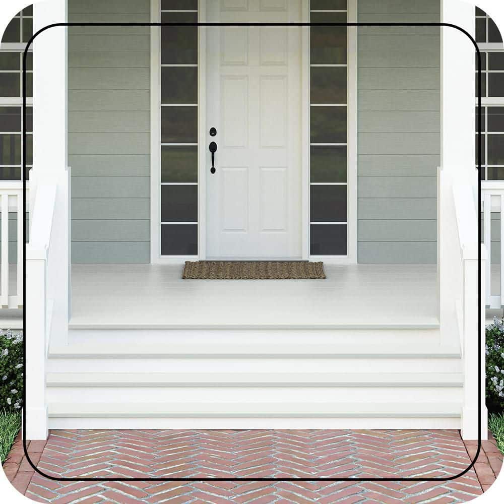 BEHR PREMIUM #W-D-500 Textured Low-Lustre Enamel Interior/Exterior Porch and Patio Anti-Slip Floor Paint (2)
