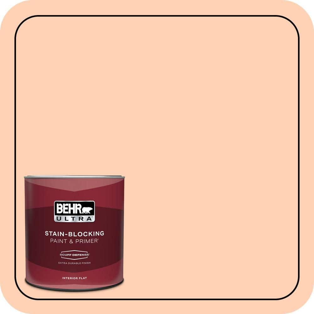 BEHR ULTRA 1 qt. #P200-2A Hug Goodbye Extra Durable Flat Interior Paint & Primer