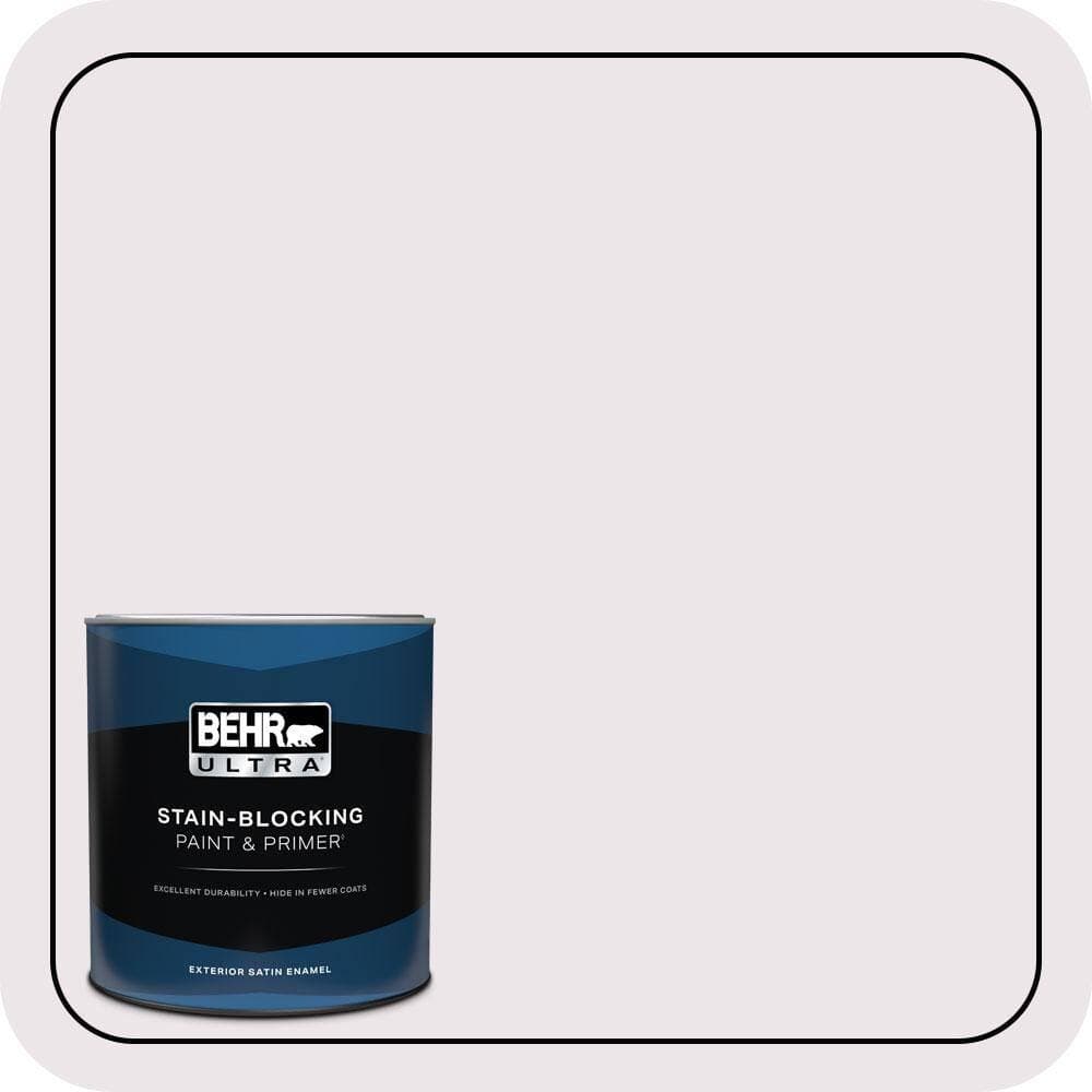 BEHR ULTRA 1 qt. #670C-1 November Pink Satin Enamel Exterior Paint & Primer