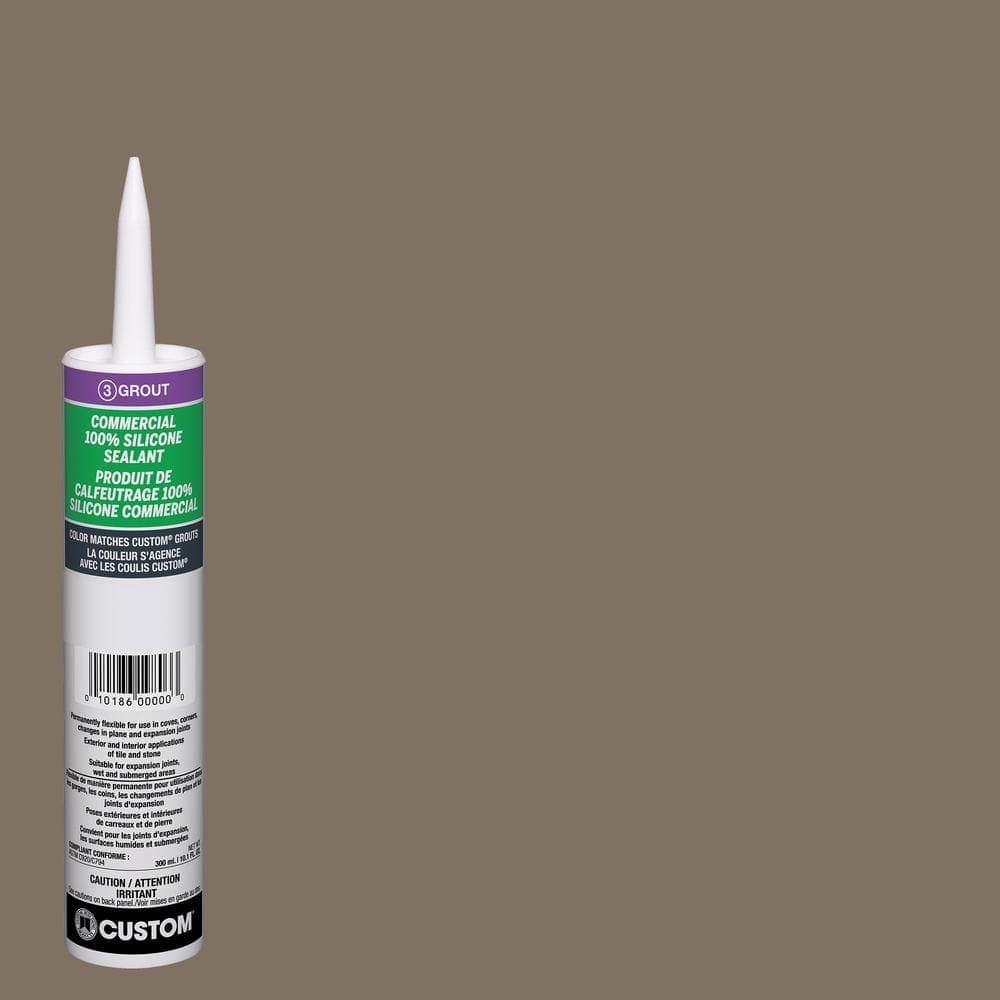 Custom Building Products Commercial #541 Walnut 10.1 oz. Silicone Caulk (2)