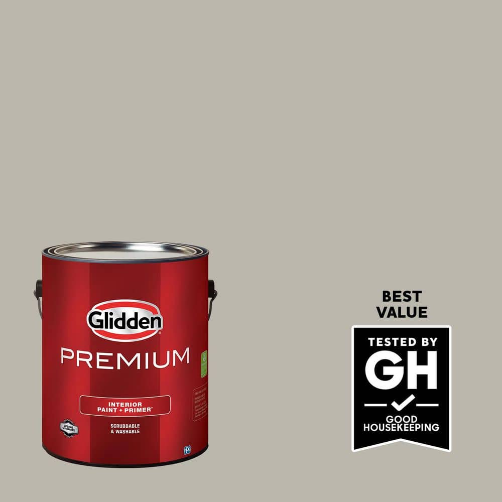 Glidden Premium 1 gal. PPG1007-3 Ghost Writer Eggshell Interior Latex Paint