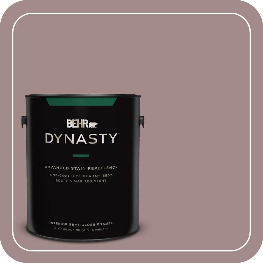 BEHR DYNASTY 1 gal. #PPU17-15 Cameo Rose Semi-Gloss Enamel Interior Stain-Blocking Paint & Primer