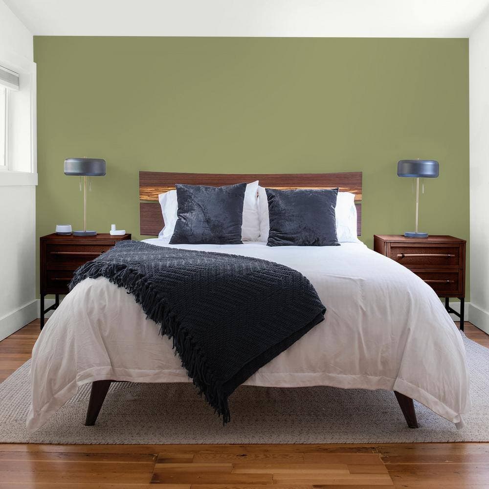 Glidden Diamond 1 gal. PPG1115-6 Paid In Full Flat/Matte Interior Paint (4)