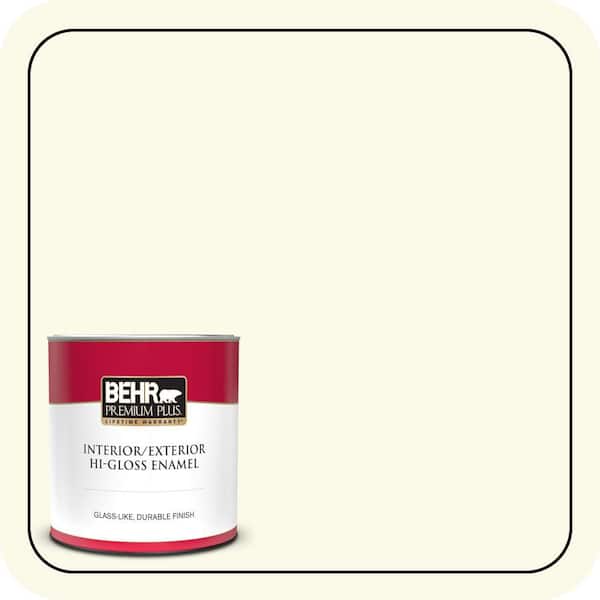 BEHR PREMIUM PLUS 1 qt. #BXC-86 Elderflower Hi-Gloss Enamel Interior/Exterior Paint & Primer (2)