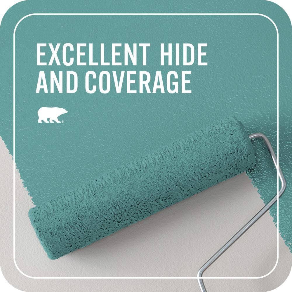 BEHR PREMIUM PLUS #T13-20 Folk Song Flat Interior/Exterior Paint & Primer Color Sample (4)
